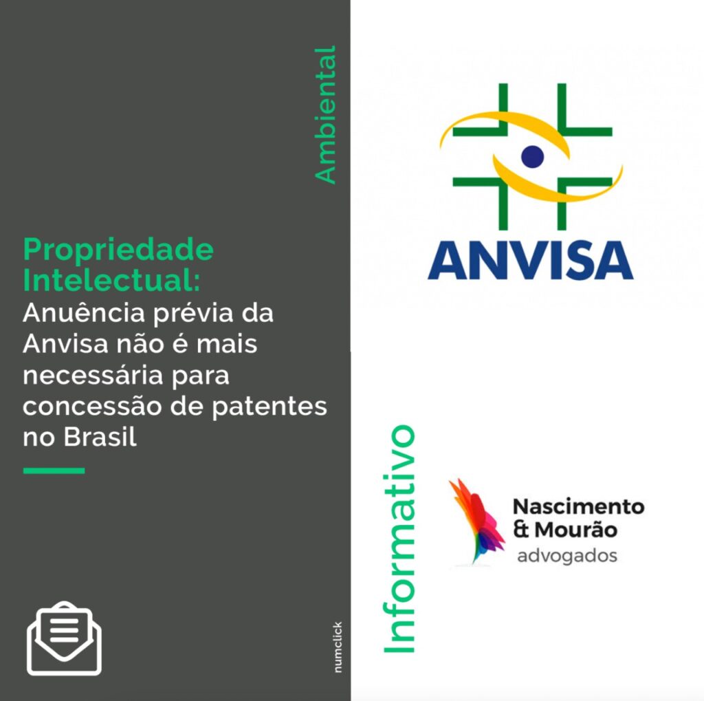 Propriedade Intelectual: Anuência prévia da Anvisa não é mais necessária para concessão de patentes no Brasil