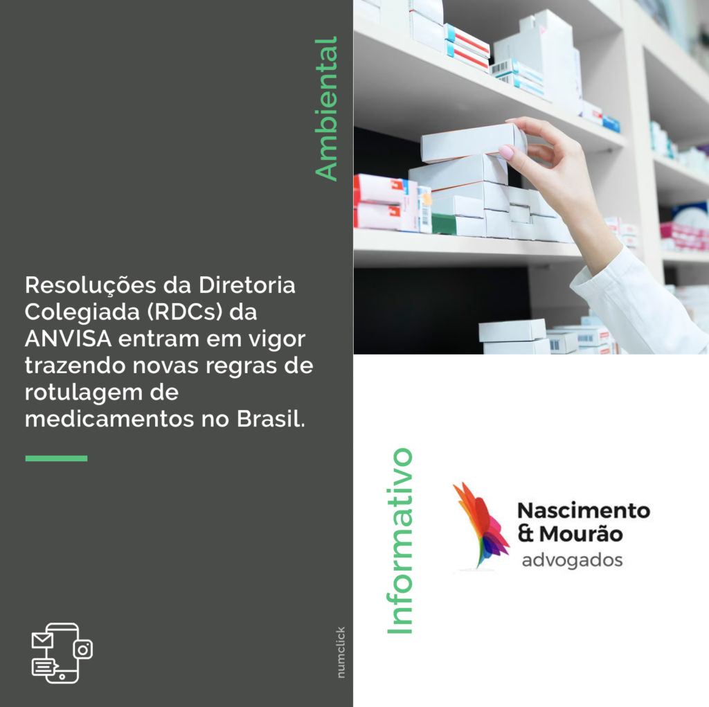 Resoluções da Diretoria Colegiada (RDCs) da ANVISA entram em vigor trazendo novas regras de rotulagem de medicamentos no Brasil.