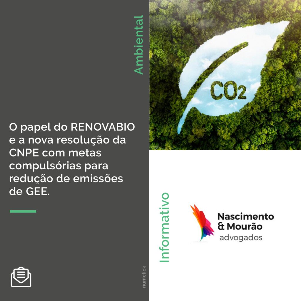 O papel do RENOVABIO e a nova resolução da CNPE com metas compulsórias para redução de emissões de GEE