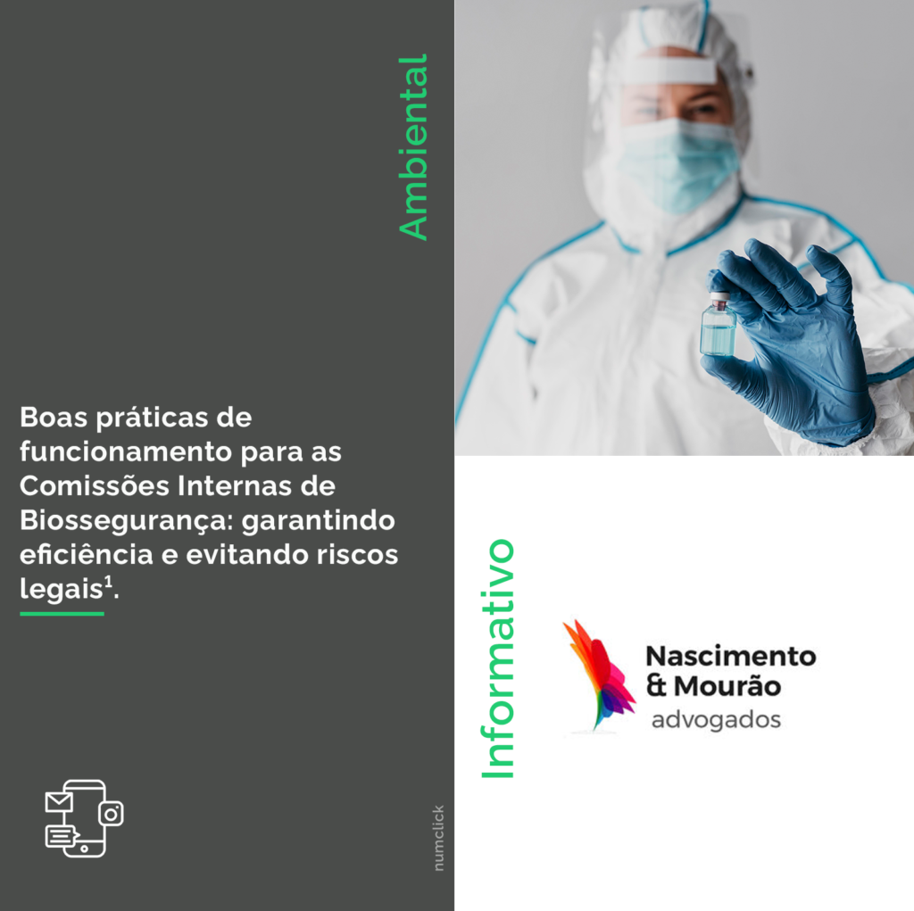 Boas práticas de funcionamento para as Comissões Internas de Biossegurança: garantindo eficiência e evitando riscos legais.