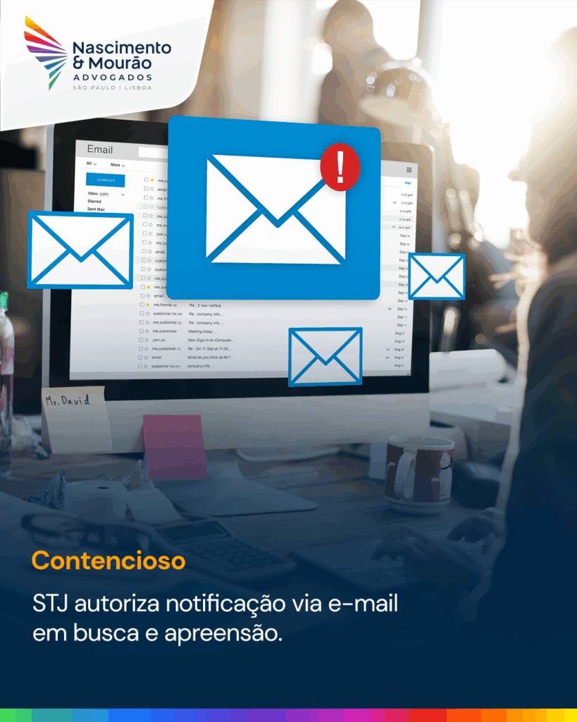STJ autoriza notificação via e-mail em busca e apreensão.